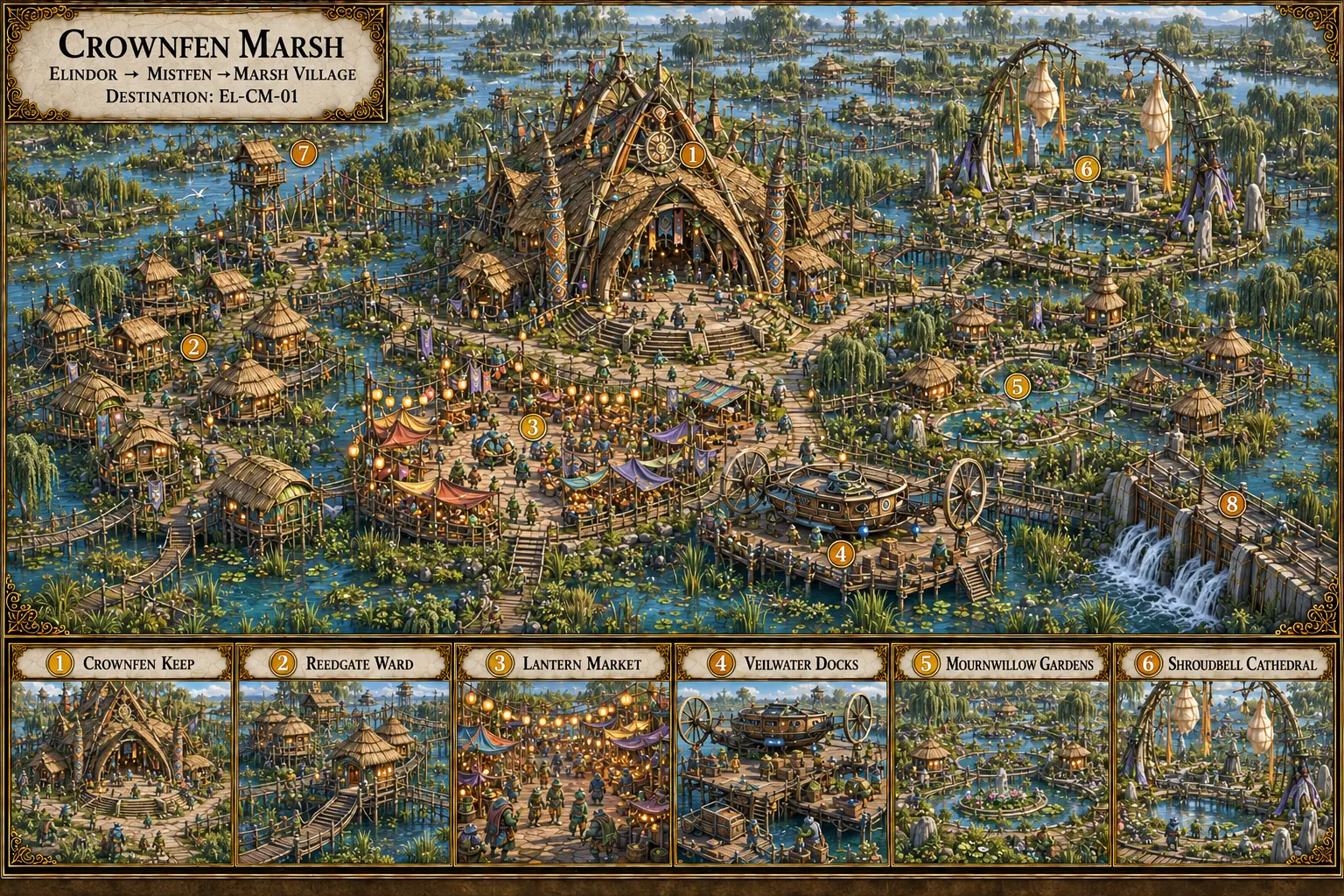 Crownfen Marsh location map